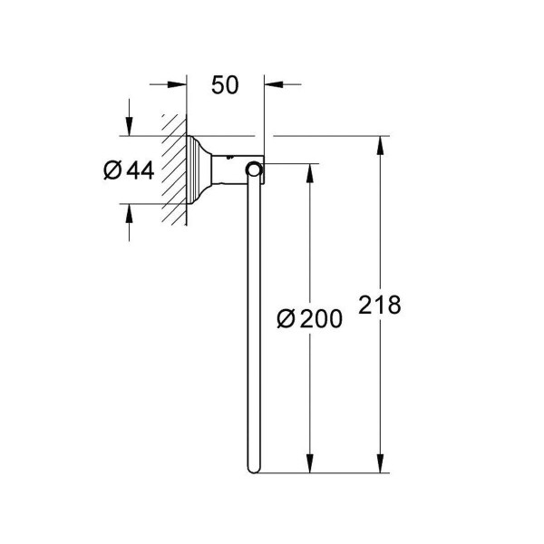 Grohe Essentials Authentic Кольцо для полотенца (40655001)