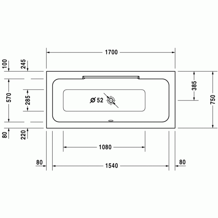 DuraStyle ванна прямоугольная 170 см 700297000000000 в интернет-магазине «Estet Room» DuraStyle ванна прямоугольная 170 см 700297000000000 в интернет-магазине «Estet Room»
