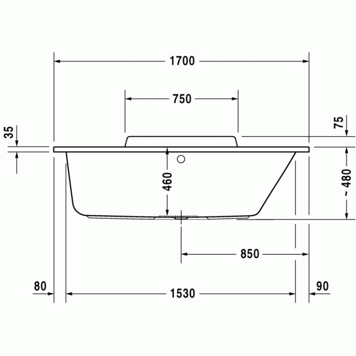 DuraStyle ванна прямоугольная 170 см 700297000000000 в интернет-магазине «Estet Room» DuraStyle ванна прямоугольная 170 см 700297000000000 в интернет-магазине «Estet Room»