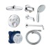 Плитка керамогранит Grohe Grohtherm SmartControl Rainshower New Tempesta 210 Душевая система 34614SC2 для пола