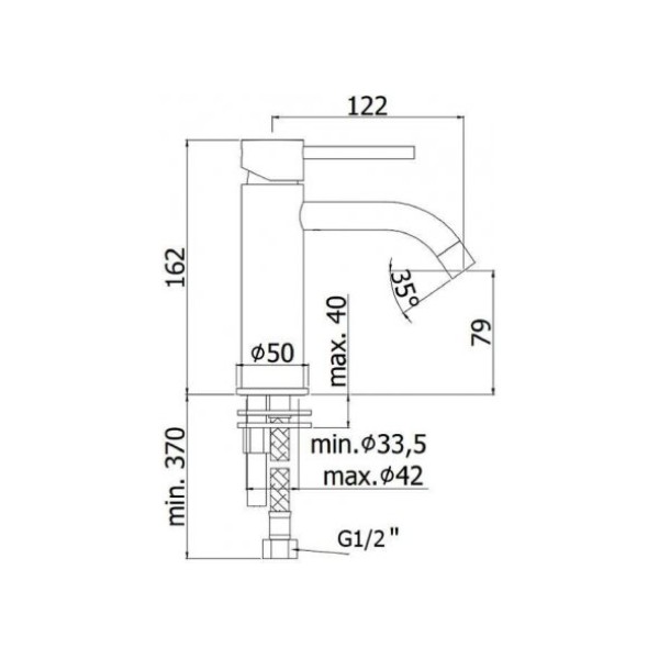 Смеситель для раковины Paffoni Light LIG071NKN