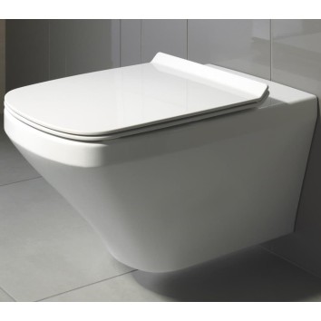 Унитаз подвесной безободковый с крышкой Duravit Rimless DuraStyle 45510900A1