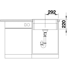 Мойка для кухни Blanco Etagon 6 Ceramic PuraPlus базальт 525161