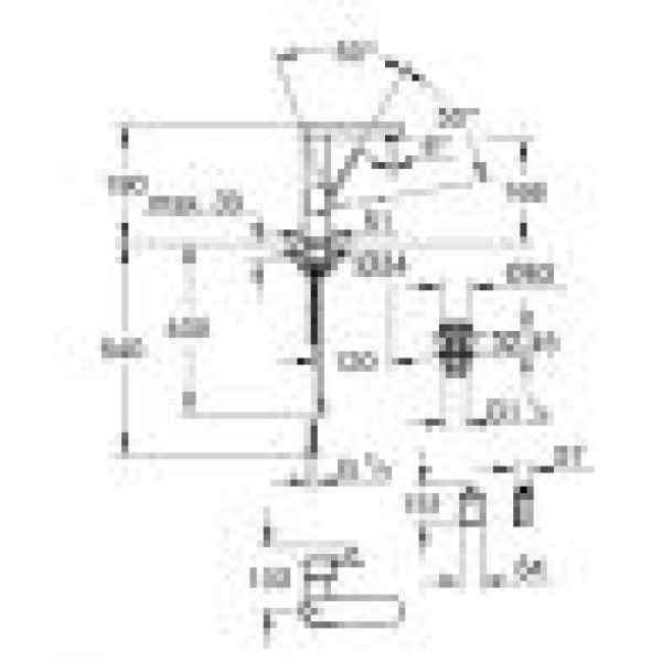 Grohe Plus Смеситель однорычажный для раковины с индикатором температуры M-Size (23848003)