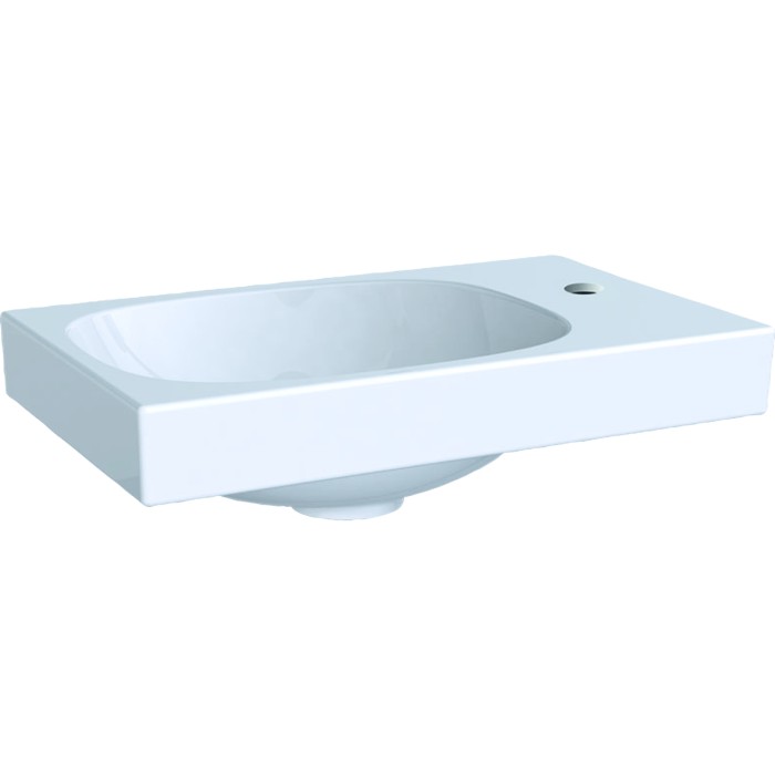 500.635.01.2 Acanto раковина 40 см, отверстие справа, без перелива, белый