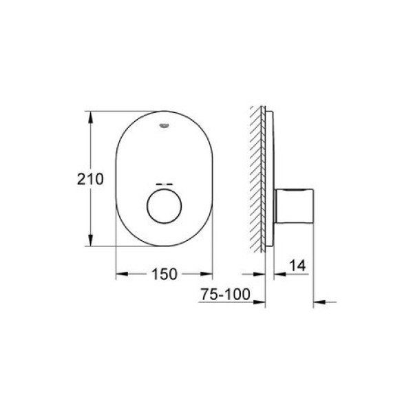 Термостатический смеситель Grohe Grohtherm 3000 Cosmopolitan 19469000