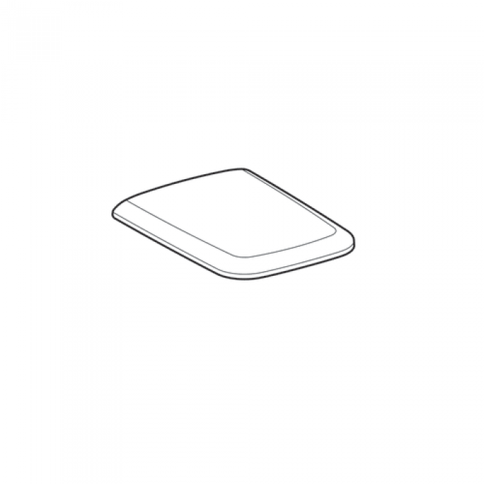 571910000 Geberit iCon Square Сиденье с крышкой для унитаза, дюропластовое, металлические петли с функцией плавного опускания (soft-close), белое