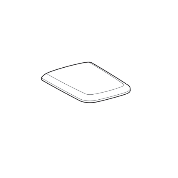571910000 Geberit iCon Square Сиденье с крышкой для унитаза, дюропластовое, металлические петли с функцией плавного опускания (soft-close), белое