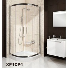 Душевая кабина Ravak XP1CP4-90 R 550 Полир. алюм. Transparent + поддон Merida 90 ST + сифон Basic 90