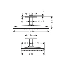 Верхний душ Hansgrohe Rainmaker Select 24014400