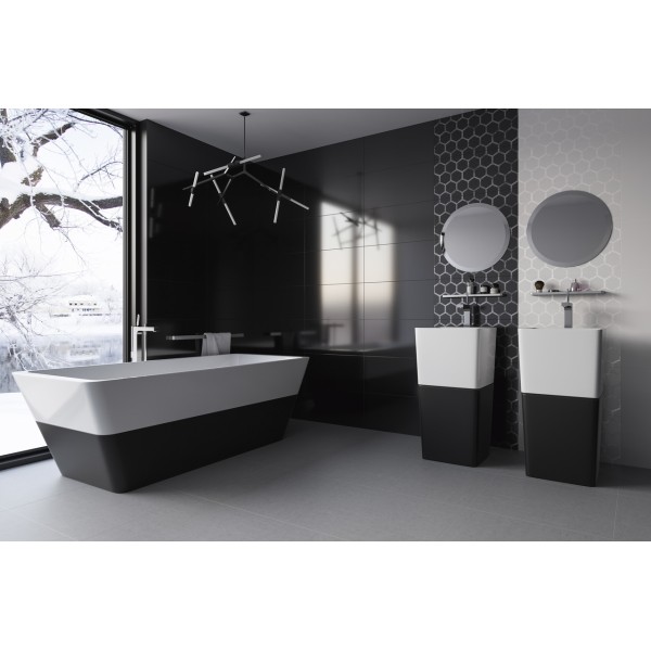 Плитка Paradyz UNIWERSALNA MOZAIKA PRASOWANA NERO HEXAGON