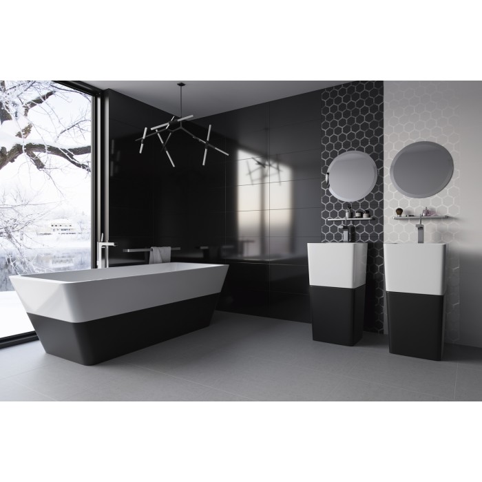 Плитка Paradyz UNIWERSALNA MOZAIKA PRASOWANA NERO HEXAGON