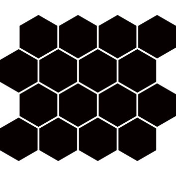 Плитка Paradyz UNIWERSALNA MOZAIKA PRASOWANA NERO HEXAGON