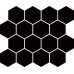 Плитка Paradyz UNIWERSALNA MOZAIKA PRASOWANA NERO HEXAGON