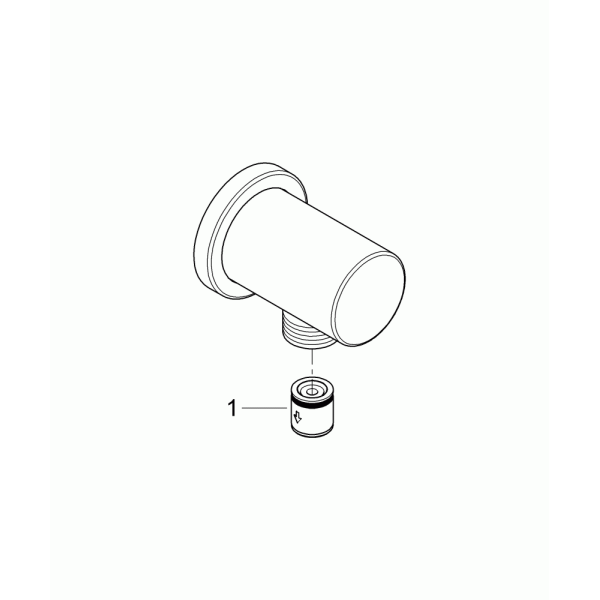Плитка керамогранит Grohe Rainshower Подключение для душевого шланга (27057000) для пола