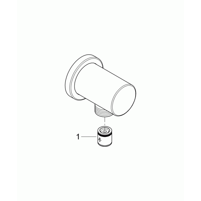 Плитка керамогранит Grohe Rainshower Подключение для душевого шланга (27057000) для пола