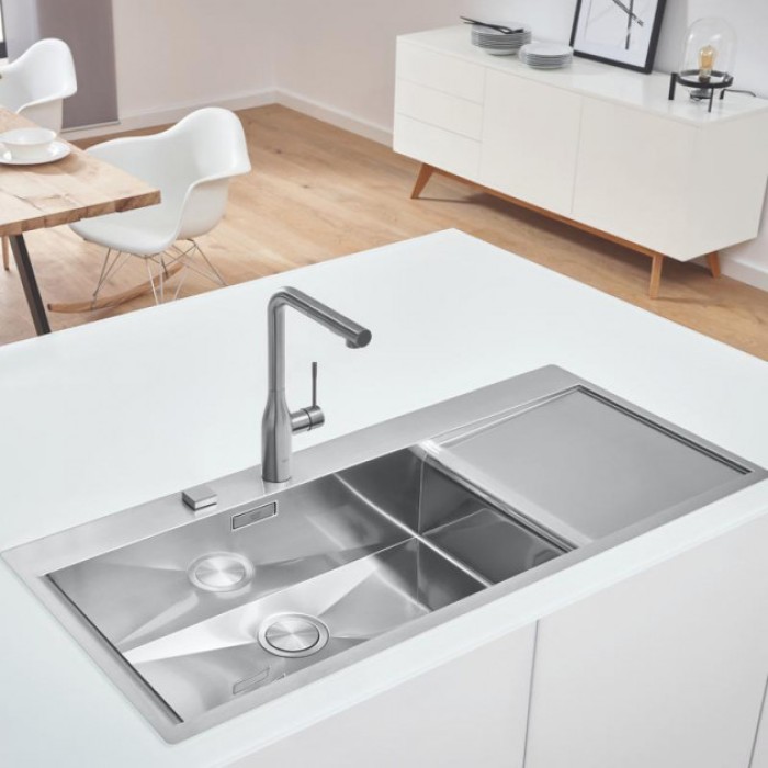 Мойдка для кухни Grohe 1160x520 мм, 1 чаша, матовая, в уровень со столешницей (31581SD0)