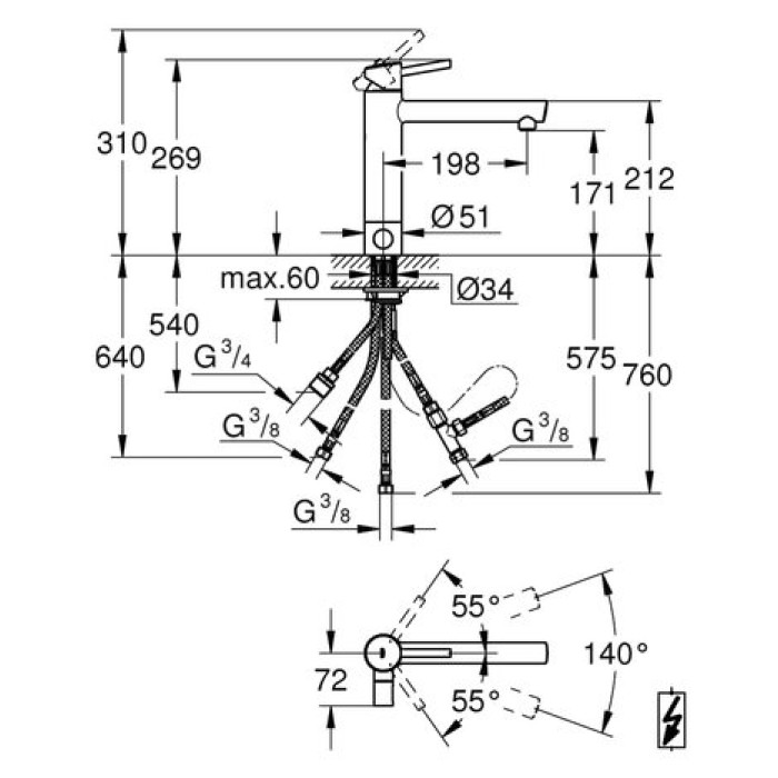Смеситель для кухни Grohe Concetto 31215001