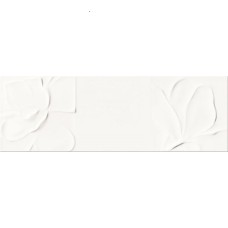 Плитка Opoczno STRUCTURE PATTERN WHITE FLOWER STRUCTURE 10×750×250 для ванной и кухни