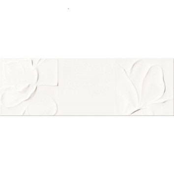 Плитка Opoczno STRUCTURE PATTERN WHITE FLOWER STRUCTURE 10×750×250 для ванной и кухни