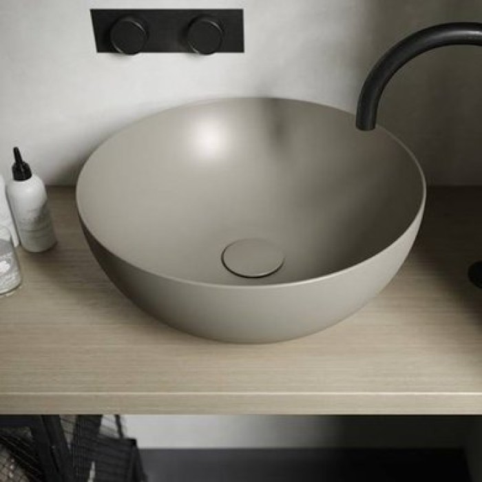 Керамическая раковина 40 см Hatria Happy Hour Slim 06:00s, sand (A0Y1VF26)