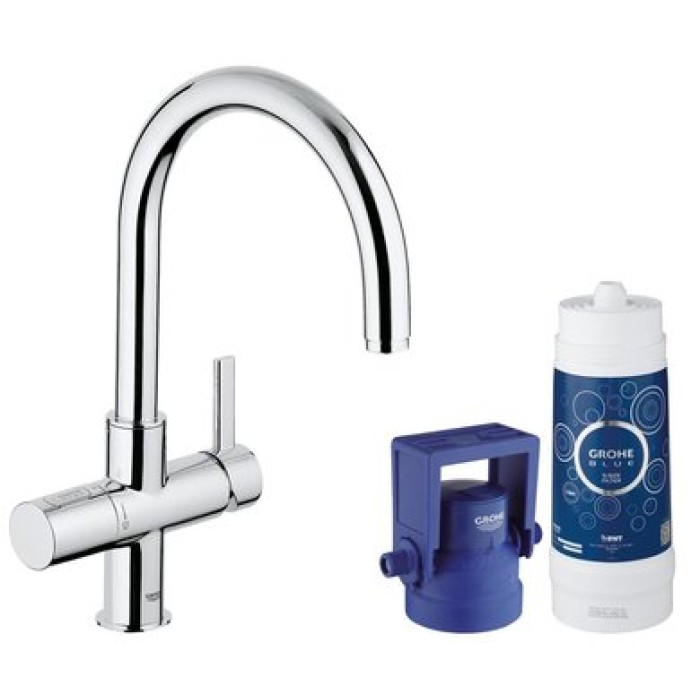 Смеситель со стартовым комплектом GROHE Blue Pure 33249001
