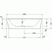 PuraVida ванна прямоугольная 200 см с акриловой панелью 700185000000000 в интернет-магазине «Estet Room»