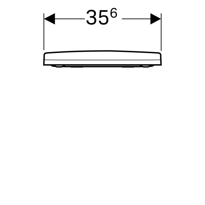 500.605.01.2 Geberit Acanto Сиденье с крышкой для унитаза, дюропластовое, антибактериальное, быстроразъемные петли с функцией плавного опускания (soft-close), белое
