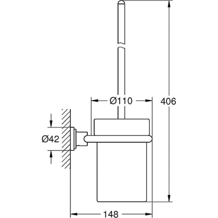 Grohe Atrio Tуалетный ёршик в комплекте (40314000)