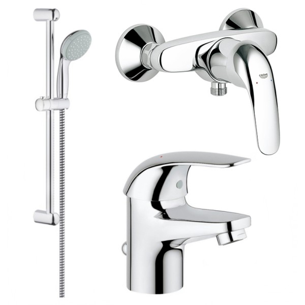 Набор смесителей для душа Grohe Euroeco 123232S 3 в 1