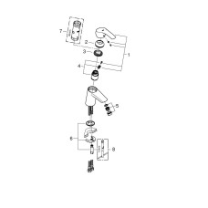 Grohe Eurosmart Смеситель однорычажный для раковины S-Size (32467002)