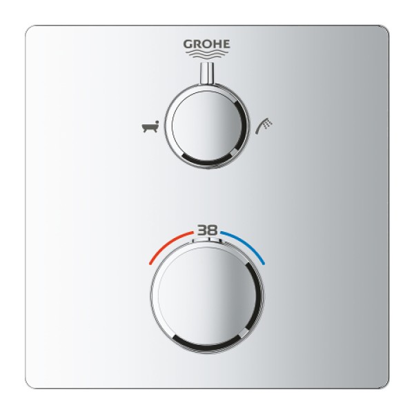 Grohe Grohtherm Термостат для душа с переключателем на 2 положения ванна/душ (24080000)