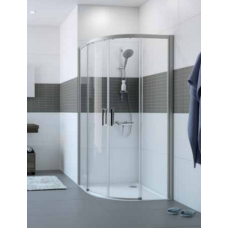 Huppe Classics 2 полукруглая кабина, 2х-секционная раздвижная дверь для углового входа 900 х 900 мм C20602.069.321
