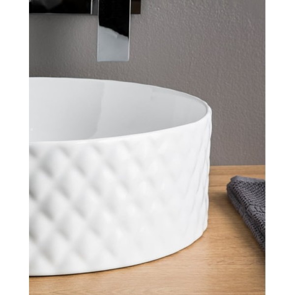 Керамическая раковина 44 см Artceram Rombo, white glossy (OSL009 01;00)