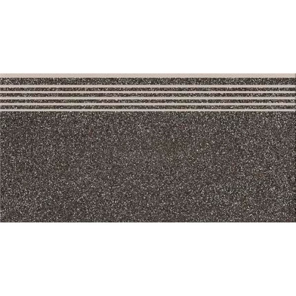 Керамогранит Cersanit MILTON GRAPHITE STEPTREAD ступень 8×598×298 под камень