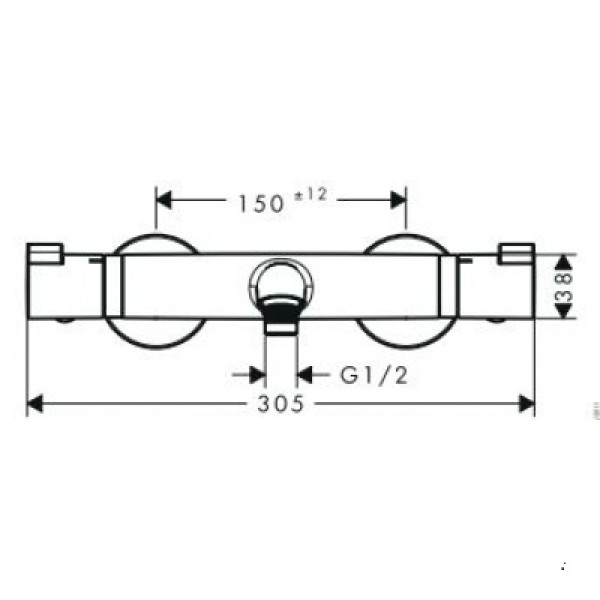 Термостат для ванны Hansgrohe Ecostat Comfort 13114000