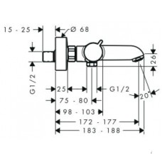 Термостат для ванны Hansgrohe Ecostat Comfort 13114000