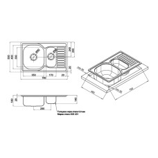 Кухонная мойка Imperial 7850 Micro Decor (IMP7850DECD)