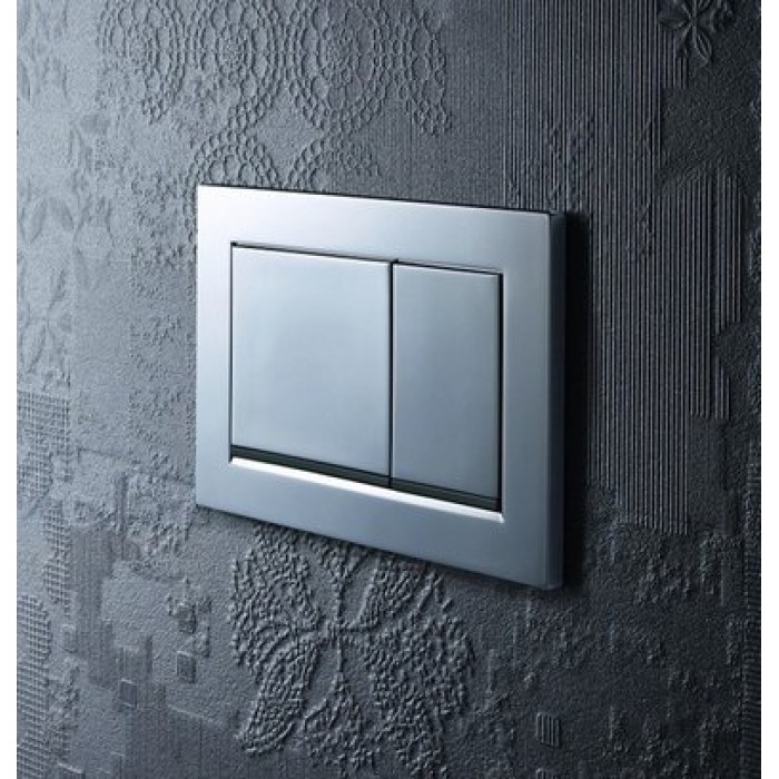 Клавиша смыва Geberit Omega30 пластик, хром матовый/хром глянцевый 115.080.KN.1