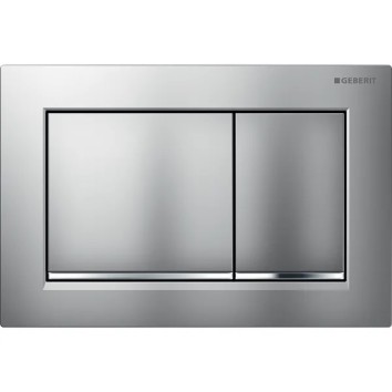 Клавиша смыва Geberit Omega30 пластик, хром матовый/хром глянцевый 115.080.KN.1
