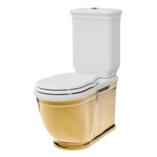 Унитаз-компакт Artceram Hermitage (HEV006 01;56) white glossy/gold bicolor
