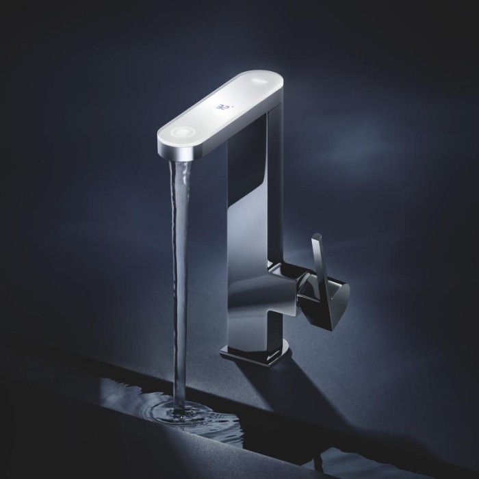 Grohe Plus Смеситель однорычажный для раковины с индикатором температуры L-Size (23959003)
