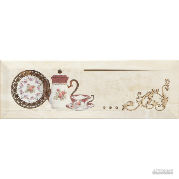 Плитка Monopole Ceramica Petra PRANZO GOLD B декор 8×300×100