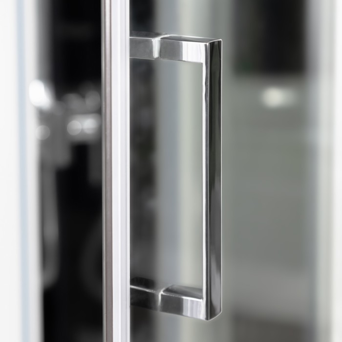 Душевая кабина PRI2922C PRIME, раздвижная - квадратная 90 * 90 - хром / прозрачное стекло