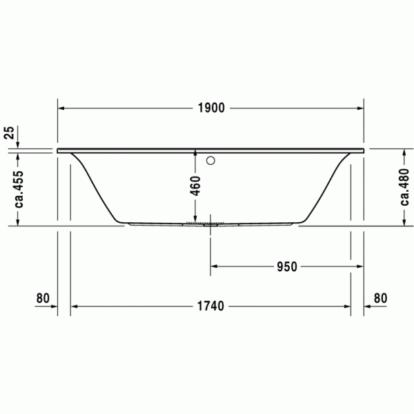 Darling New ванна прямоугольная 190 см 700245000000000 в интернет-магазине «Estet Room»