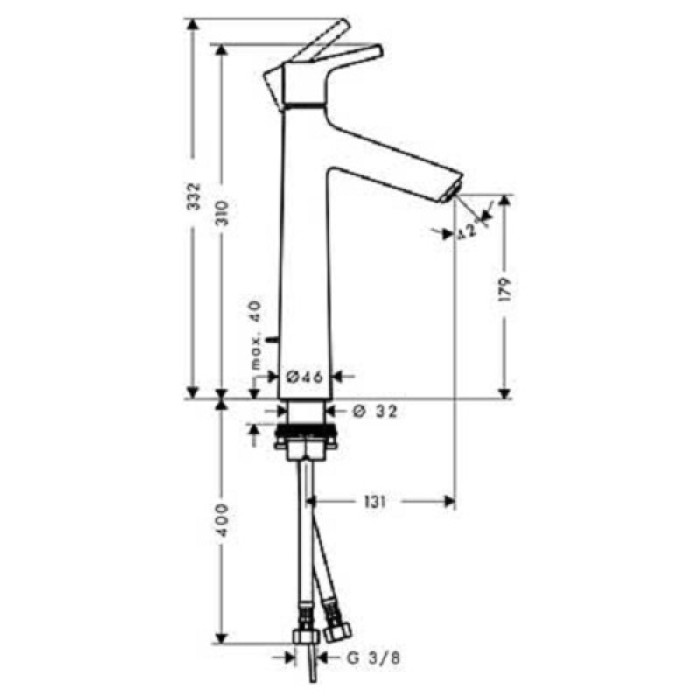 Смеситель для раковины Hansgrohe Talis S 190 (72031000)