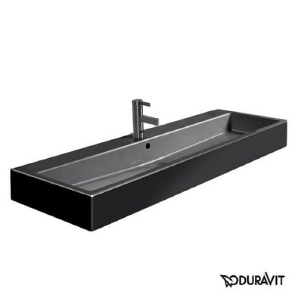 Плитка керамогранит Керамическая раковина 120 см Duravit Vero, черная 0454120800 для пола