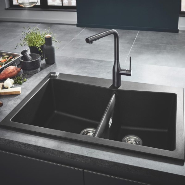 Мойдка для кухни Grohe 840х560 мм, Granite Black (31657AP0)