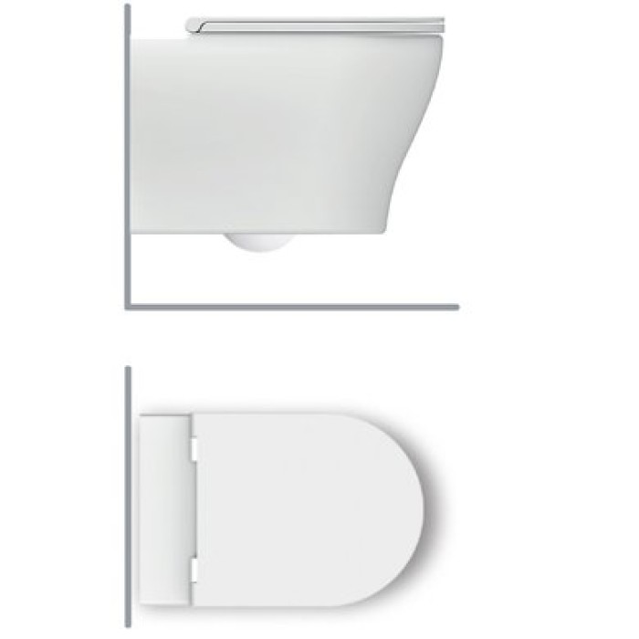 Подвесной унитаз безободковый Hatria Beat (Y1ZN01)