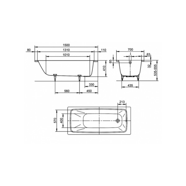 Kaldewei Cayono 150x70 (274700010001)